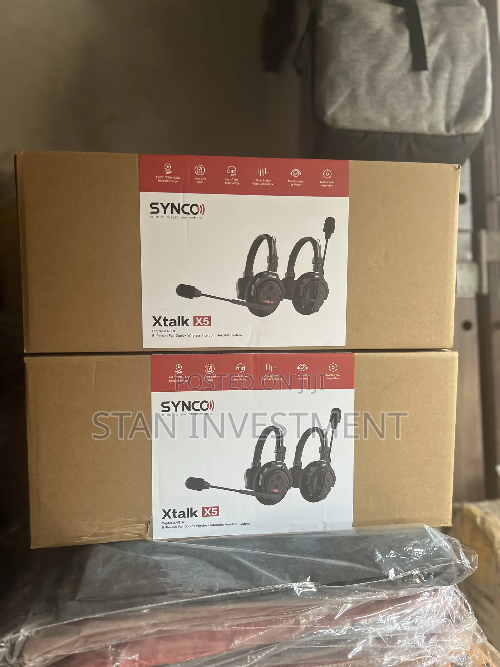 Synco Xtalk X5 Wireless Intercom Headset System