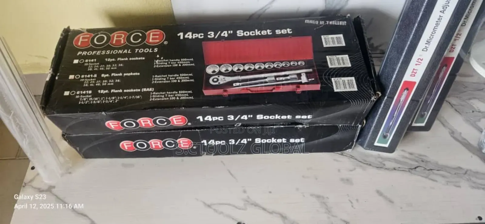Force 3/4 Socket Set