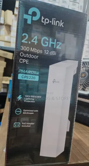 Tp-link 2.4ghz
300mbps 12dbi
Outdoor
Cpe
Pharos
Cpe220