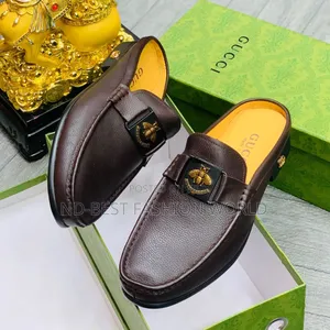Quality Gucci Leather Half Shoe