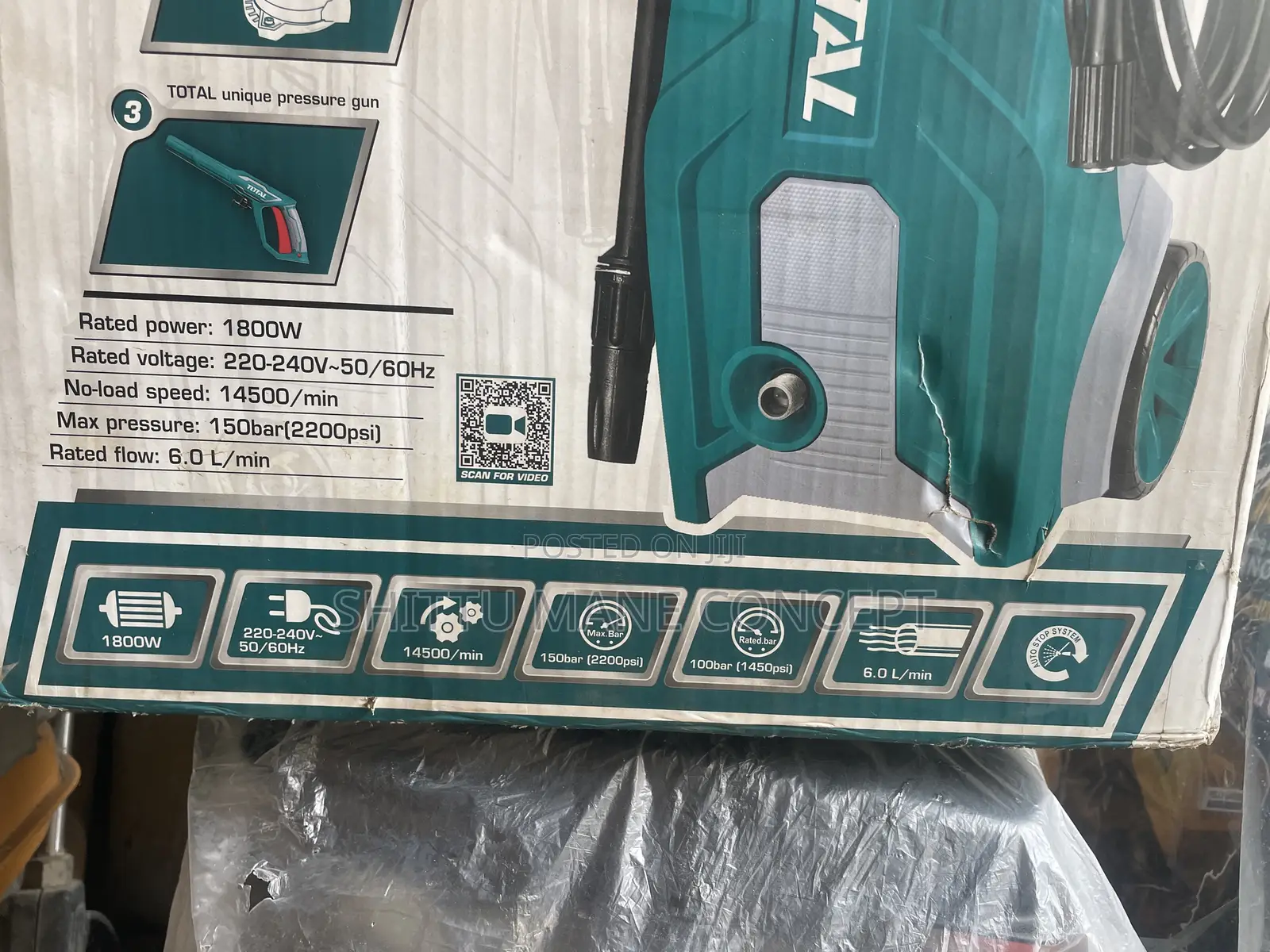 1800w Total Pressure Washer