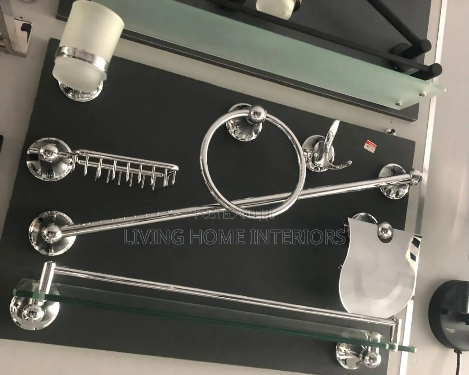 Complete Bathroom Accessories Silver