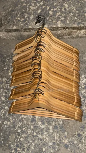 Packs Of Wooden Clothing Hangers