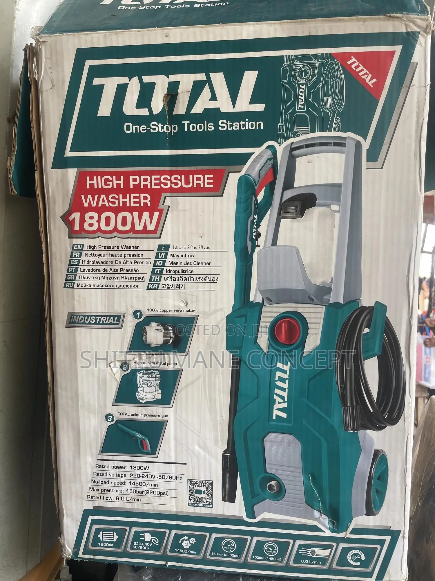 1800w Total Pressure Washer