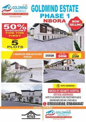 Fcda Estate Land to Build 4bedroom Semi-Detach Duplex