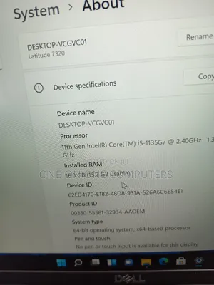 Laptop Dell Latitude 7320 16GB Intel Core I5 SSD 16 GB