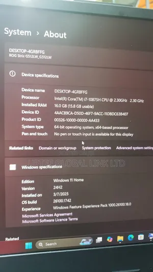 Laptop Asus ROG Strix G15 16GB Intel Core I7 SSD 512GB