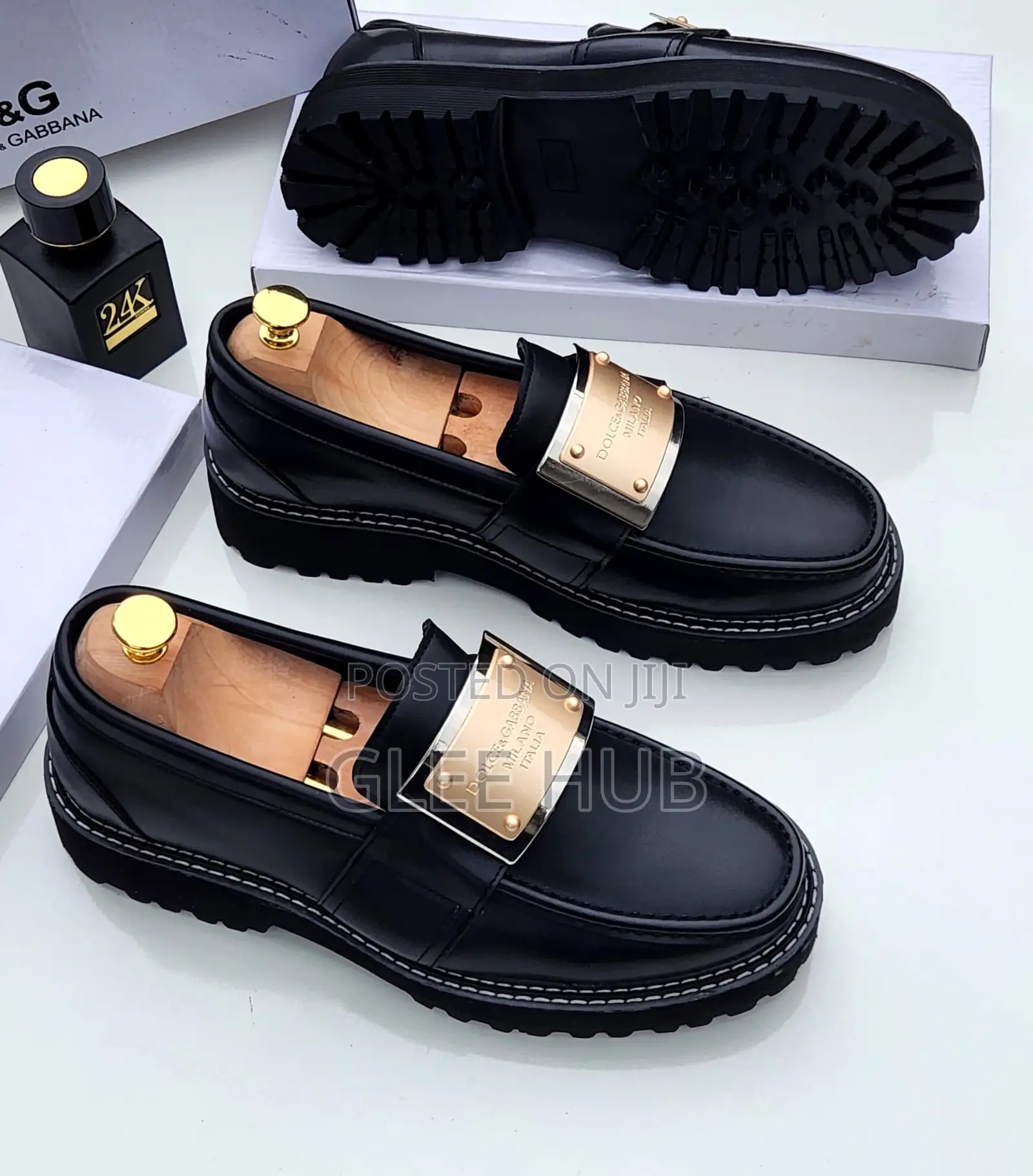 D & G Matte Leather Shoes