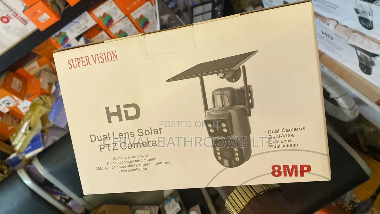Solar CCTV Camera Ubox 8mp 20x Zoom