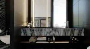 Bedroom and Bathroom Interior