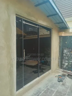 Dark Grey Entrance Sliding Door