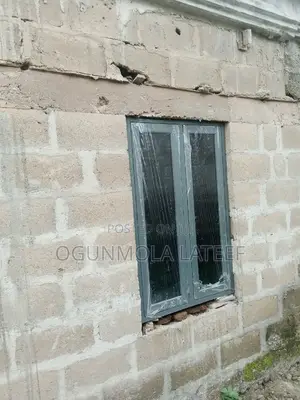 Grey Colour Aluminum Casement Window With Net and Burglary