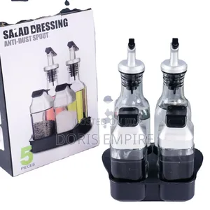 Oil Vinegar,Salt Pepper 4pcs Confinement Bottle Set