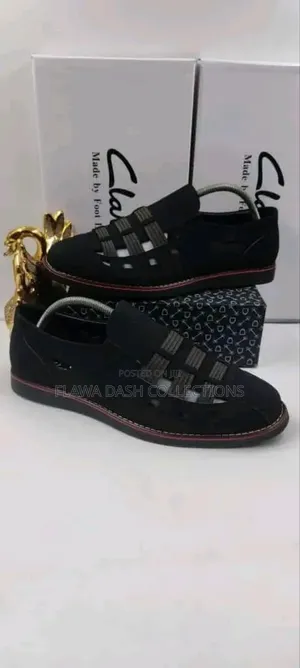 Photo - High Quality Clark Classic Men Leather Fashion Sandal Shoes