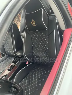 High Quality Complete White and Black Leather Seat Cover