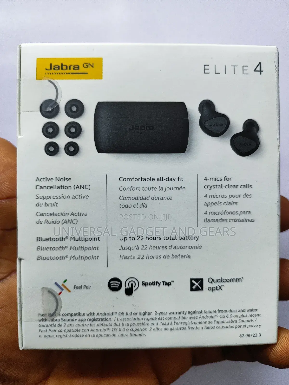 Jabra Elite 4 True Wireless Earbuds - Anc Headphones