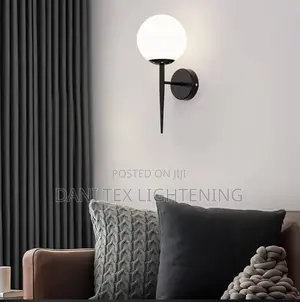 Creative Led Glass Spherical Wall Lamp Simple E27 Bedroom