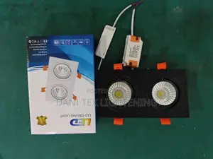 1pcs Double Square Led Downlight Light Cob Ceiling Spotligh