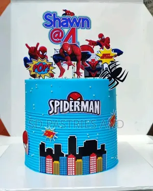 Whipped Cream Frosted Children Character Cake