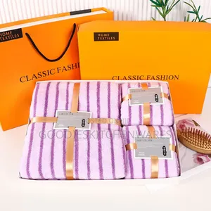 3 in 1 Towel Stripe With Gift Box