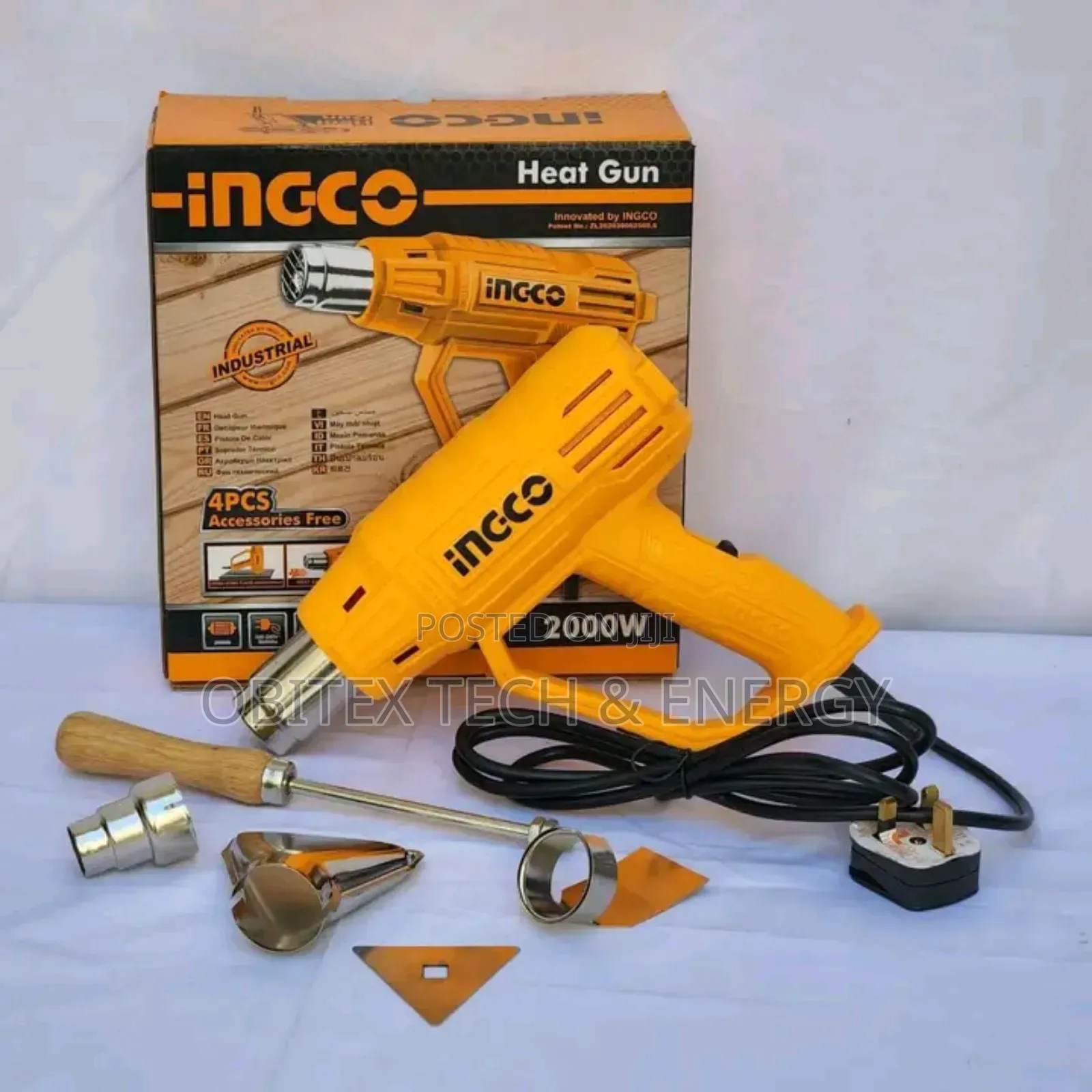 Incco 2000w Electric Heat Gun - High Performance Tool