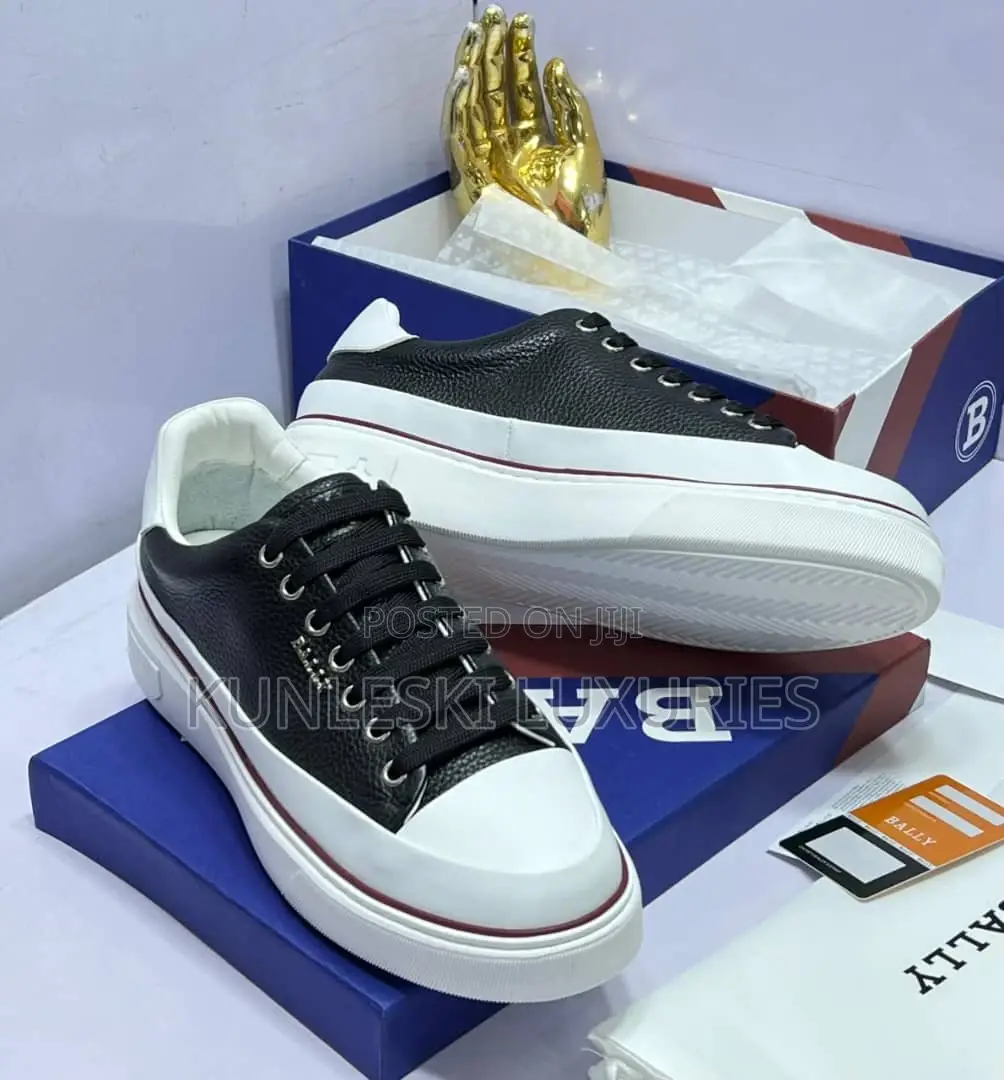 Original Bally Men Leather Sneakers