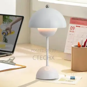 Flowerpot Mushroom Led Table Rechargeable Lamps
