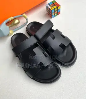 Hermes Leather Calfskin Slipers