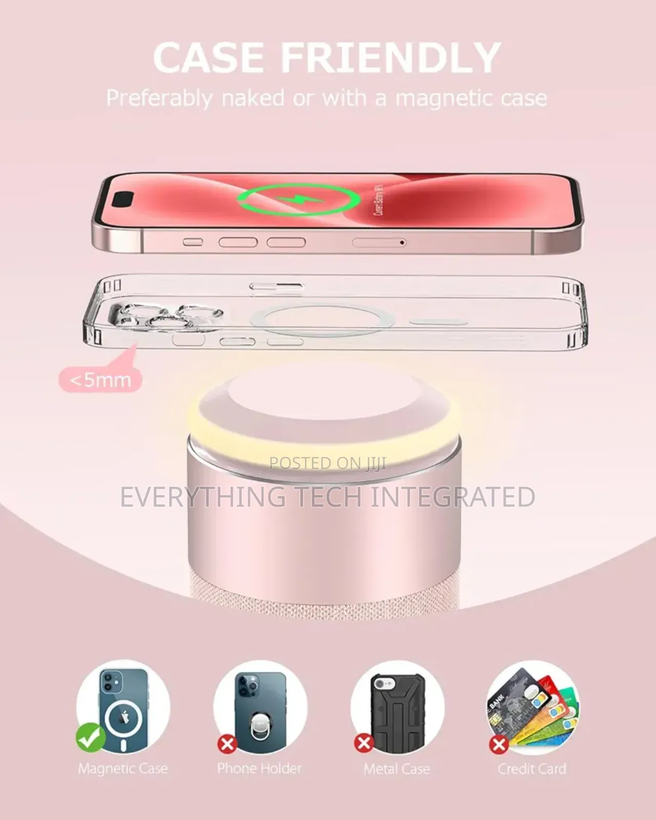 Colsur Bluetooth Speaker With Night Light, Magnetic
