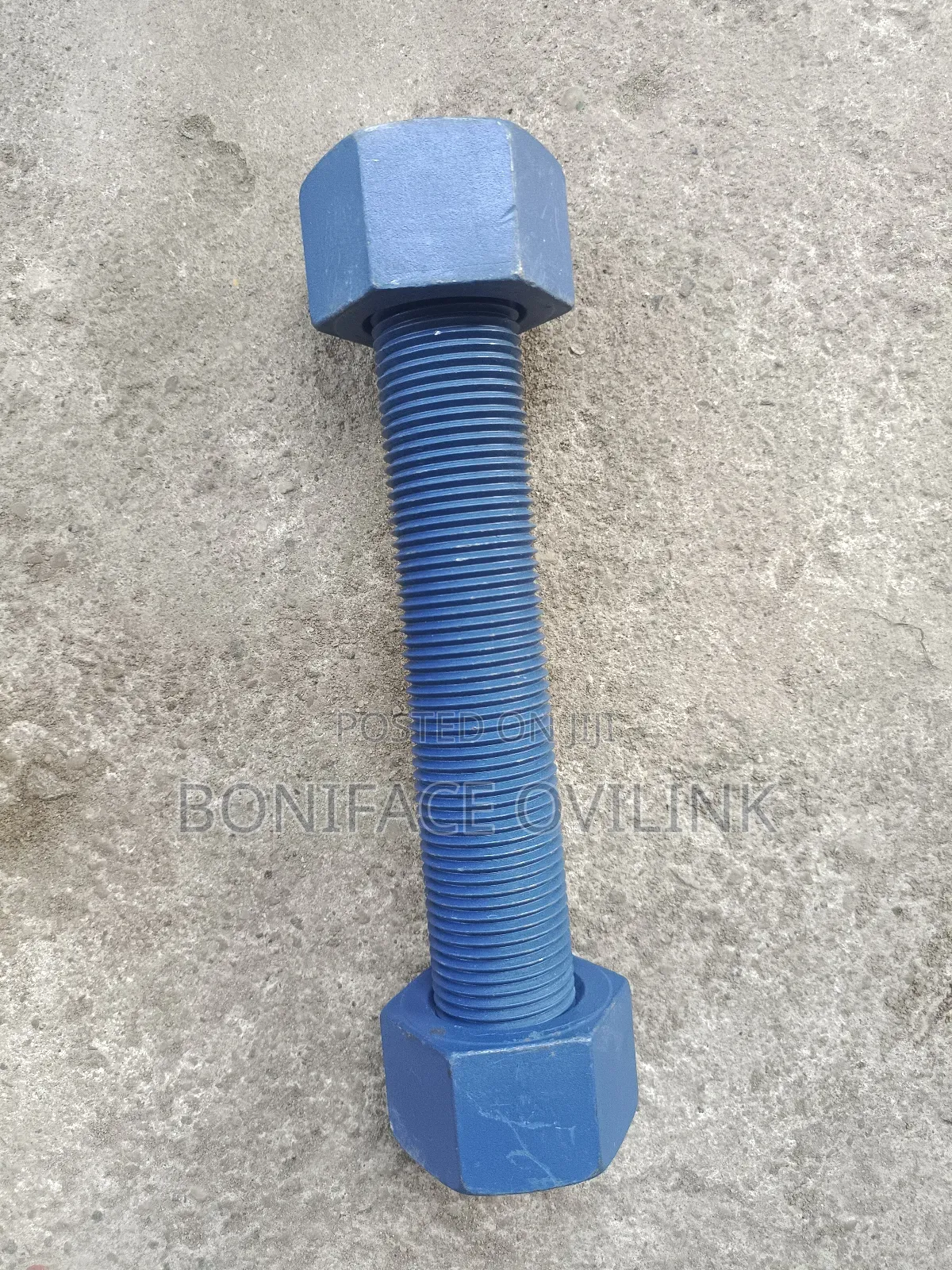 1-3/8" X 290mm Xylan-Coated Stud Bolt/Nut B7 ASTM A194 Grade 2H