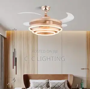 Fan Lamp Ceiling Chandelier Light Invisible Nordic