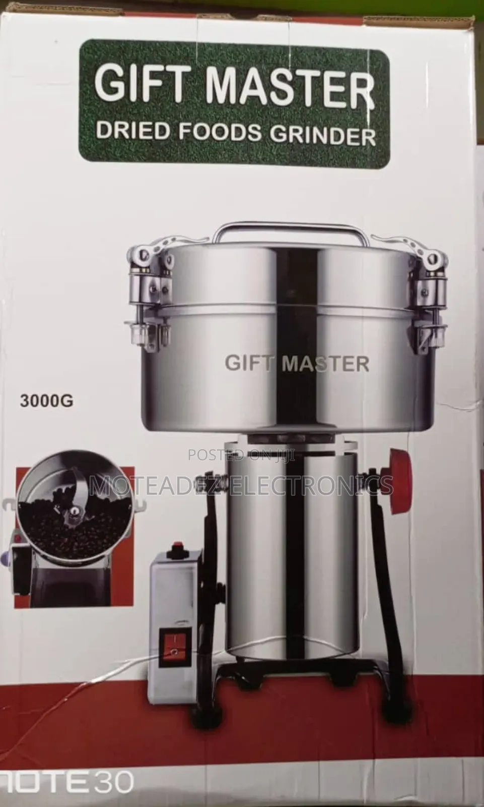 Gift Master 3000g Electric Coffee, Grain Heavy Duty Grinder