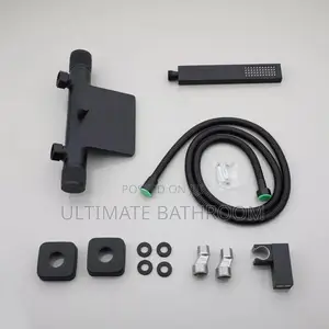 Double Control Black Bathtub Mixer Tap