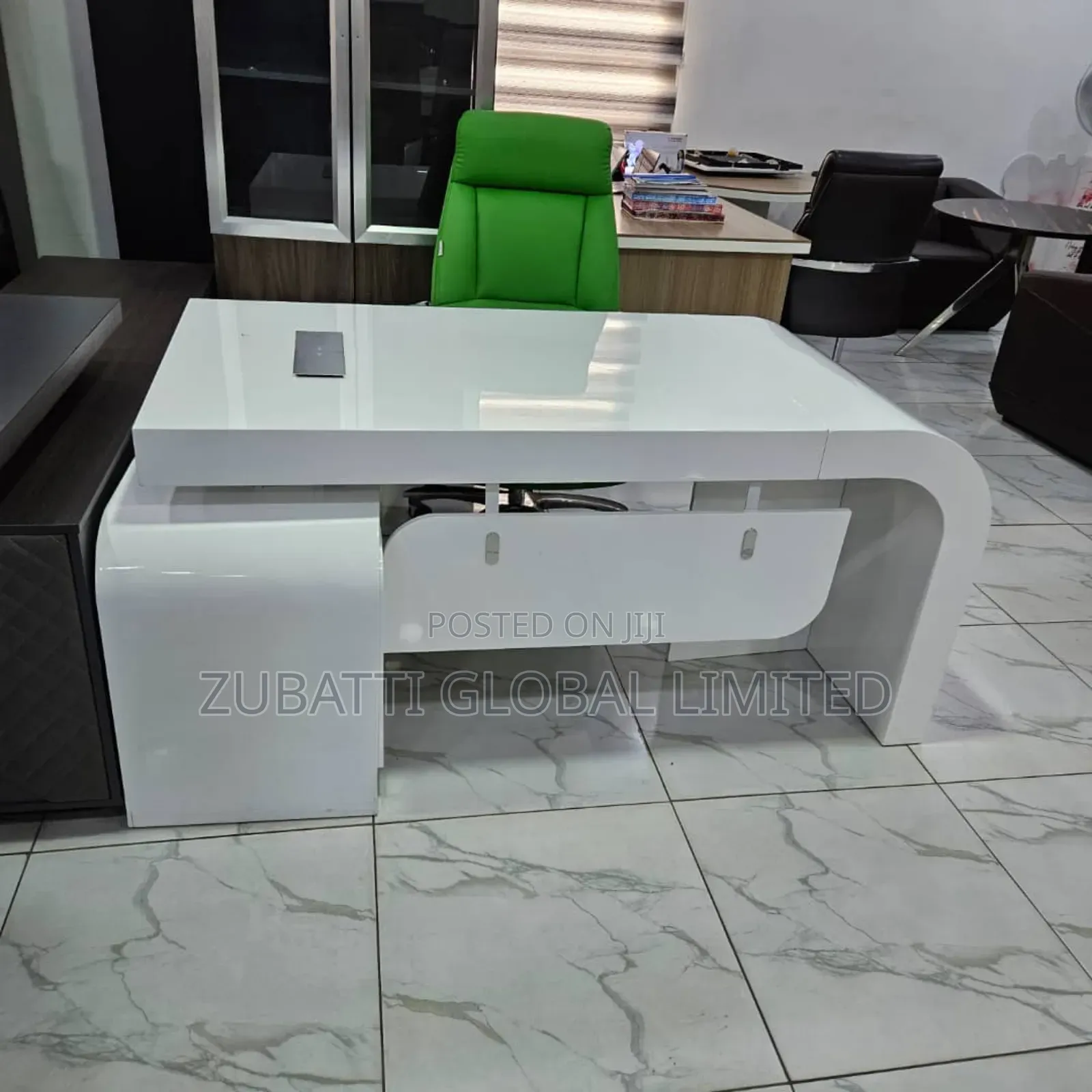 1.6 Metres White Executive Office Table
