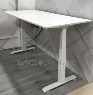 Electric Adjustable Office Table White