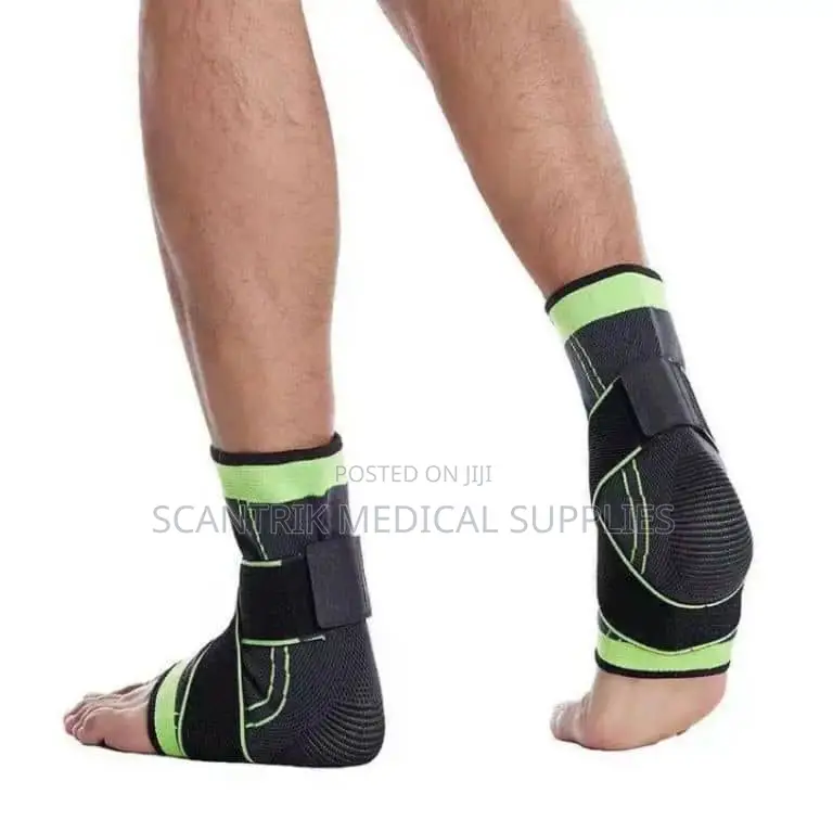 Adjustable Ankle Sleeve With Strap Compression