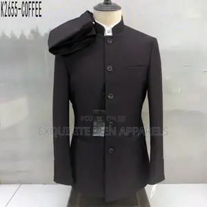 High Quality Turkish Bishop Neck Safari Men’S Suit