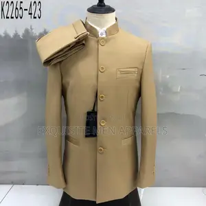 Turkish Made Safari Bishop Collar Safari Men’S Suit