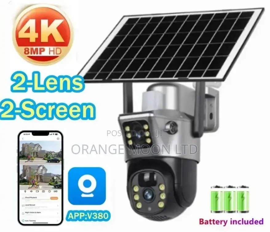 8mp 4g Sim Card Dual Screen Inteligent Solar Camera