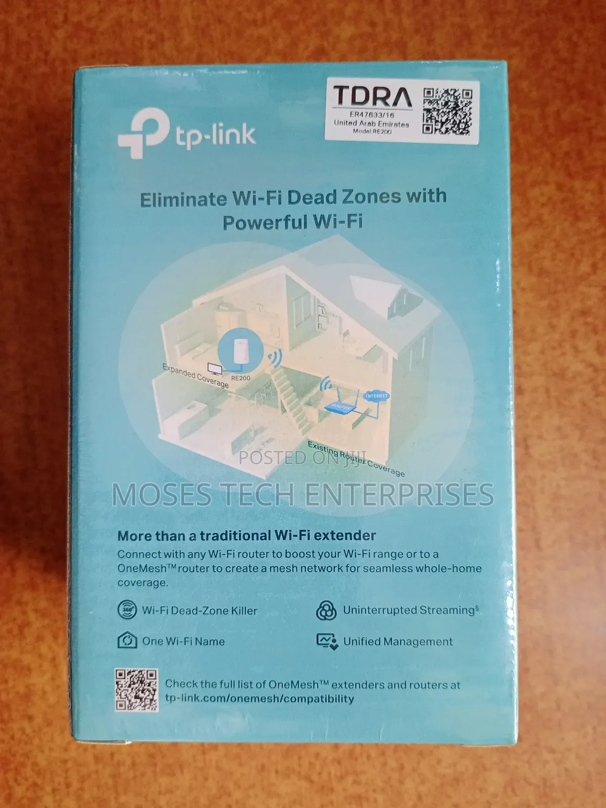 Tp-Link Mesh Wi-Fi Extender Ac750 Dual Band.
