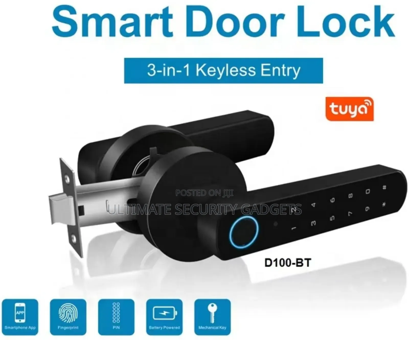 Tuya Smart Wi-Fi Intelligent Mini Handle Door Lock