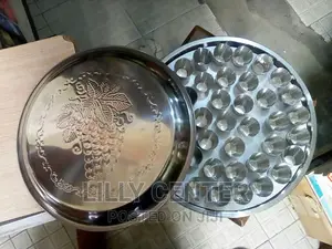 Stainless Communion Tray With Steel Cups