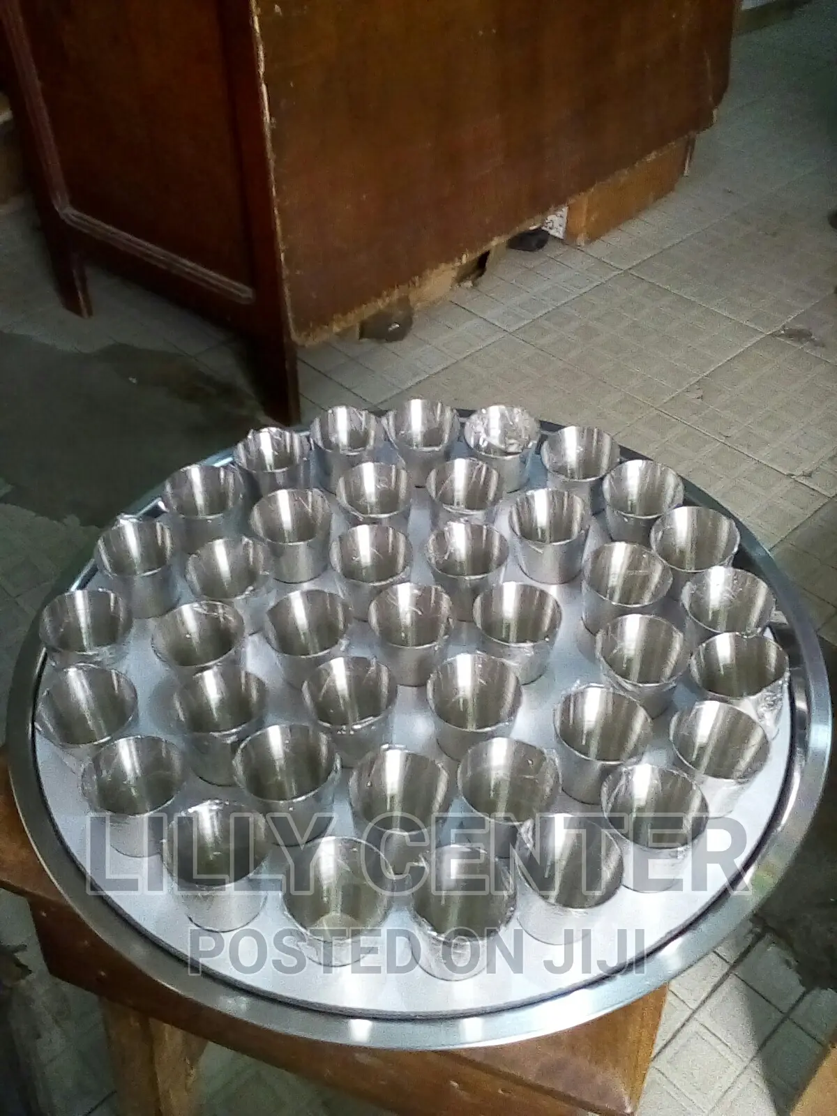Stainless Communion Tray With Steel Cups