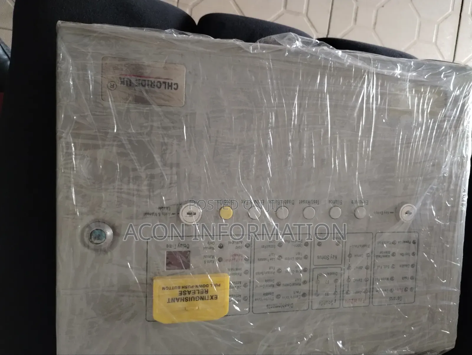 Chloride Uk Fire Alarm With Fm200 Fire Extinguisher Panel