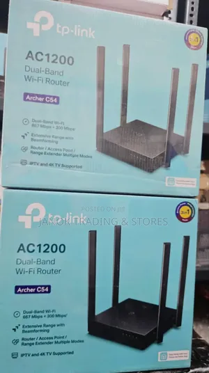 New Tp-link 3-in-1 Ac1200 Dual Band Wi-fi Router Archer C54