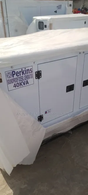 Photo - 40kva Perkins Diesel Soundproof Generator 100% Copper Coil
