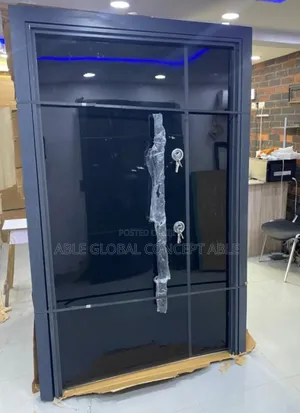 Turkey Security Door Plain Black