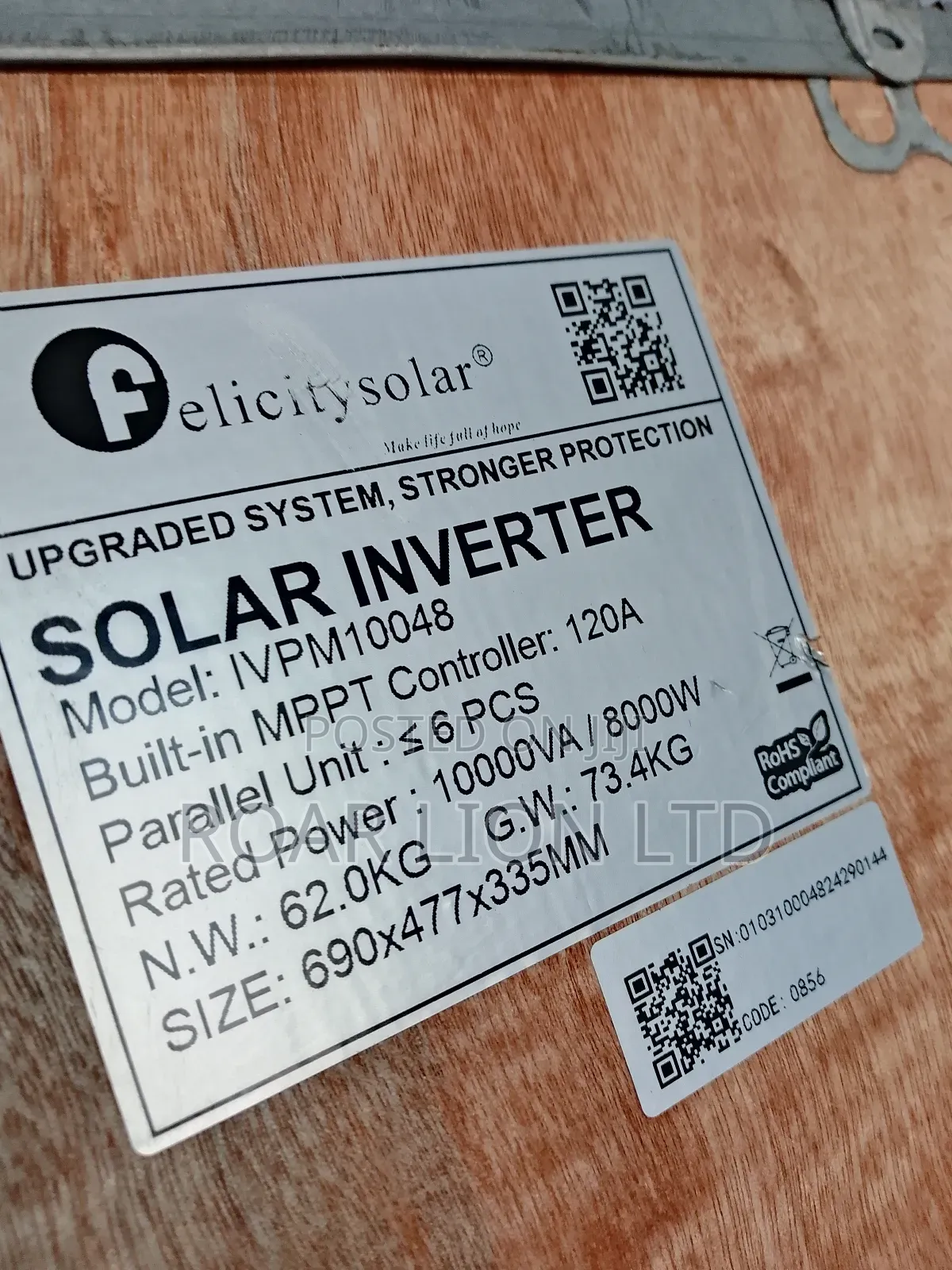 Felicity Inverter 10kva Ivem Transformer Hybrid