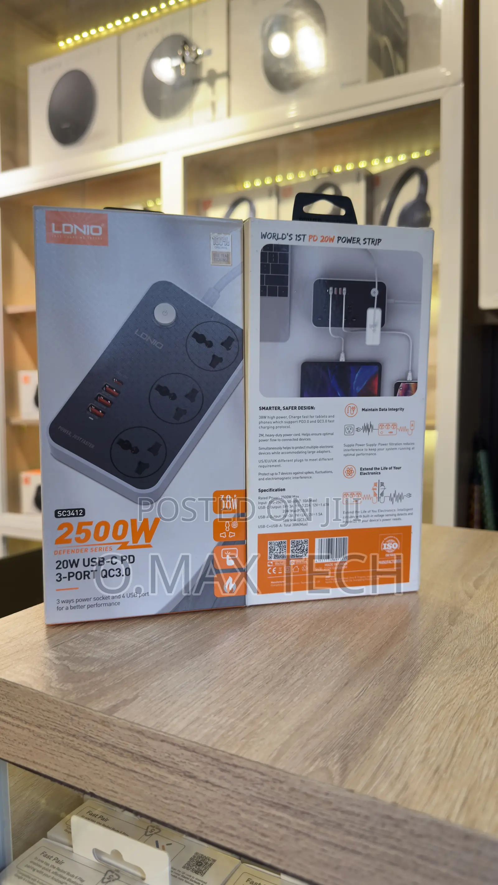 Ldnio 3 Power Sockets With 6 Usb Port Power Extension Socket