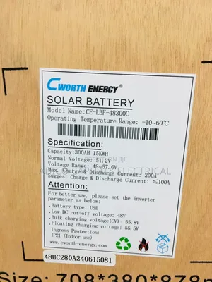 C-Worth 15kwh Lithium Batteries